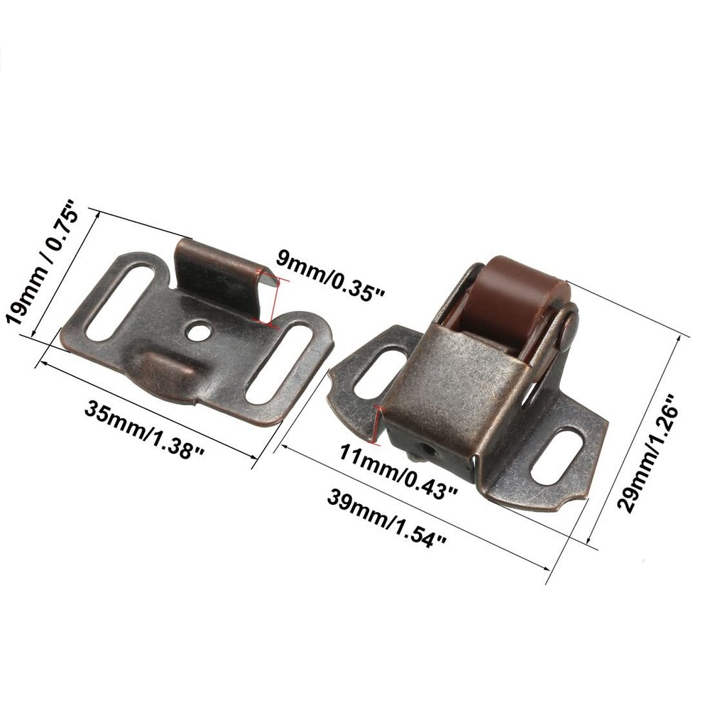 Mailbox Replacement Roller Catch Latch Roller Wheel Spring Door Catch for RV