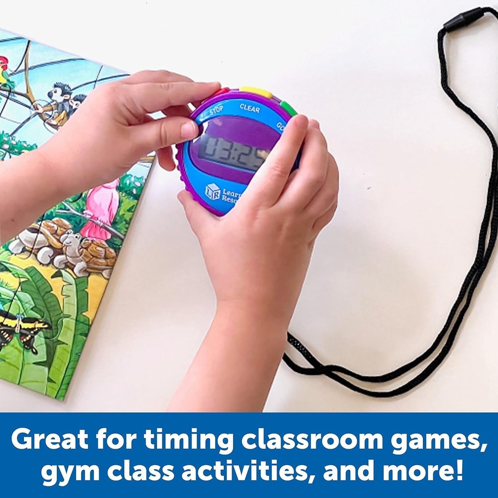 Learning Resources Simple 3 Button Stopwatch, Supports Science Investigations...