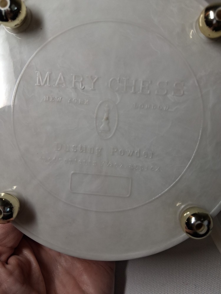 Vintage Mary Chess Dusting Powder Container
