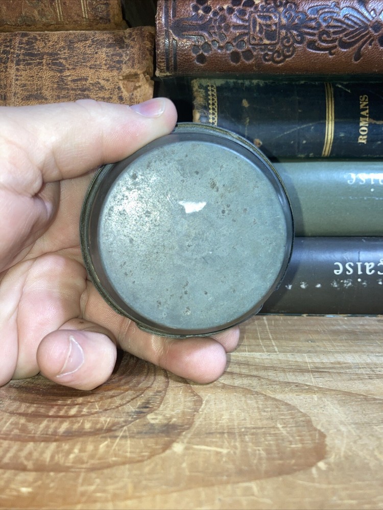 Vintage Pewter Lidded Snuff Box