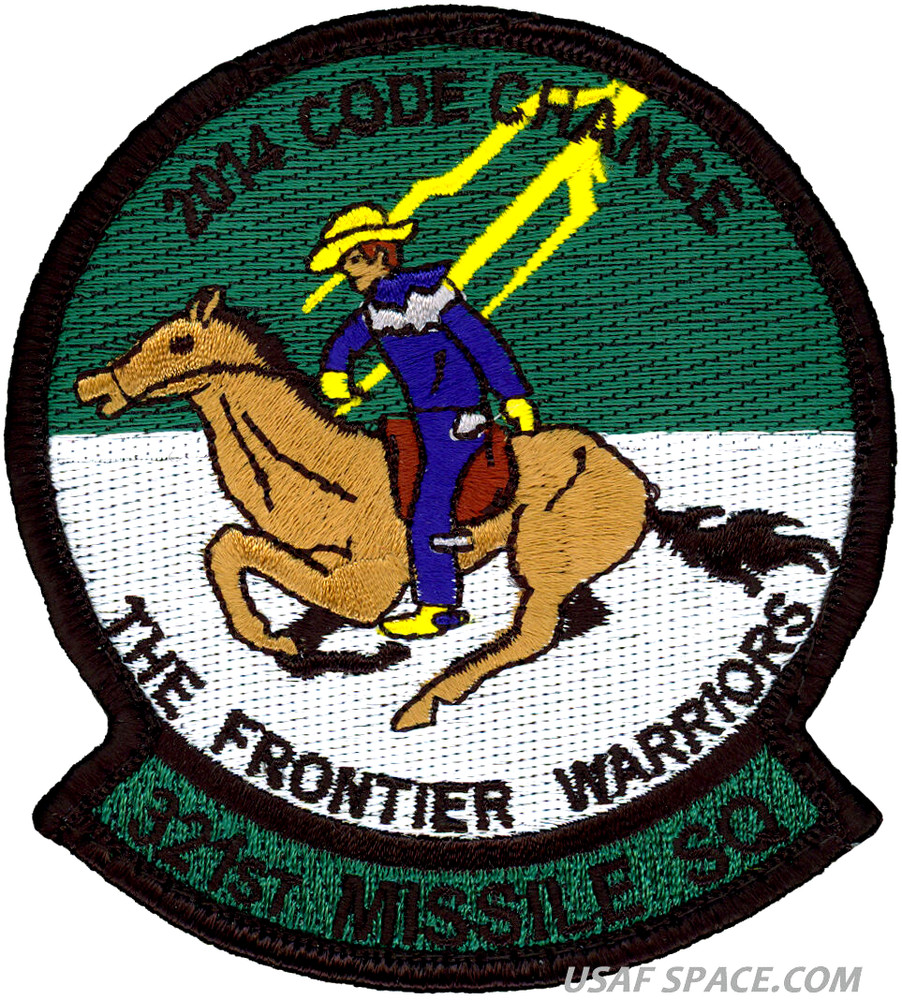 USAF 321st MISSILE SQ- Minuteman III -CODE CHANGE 2014- ORIGINAL AIR FORCE PATCH
