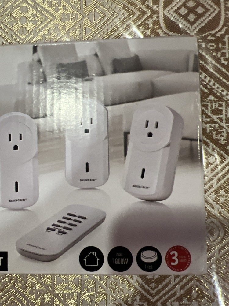 SilverCrest Indoor Wireless Socket Set - Up To 40m Range / 5 Piece Set