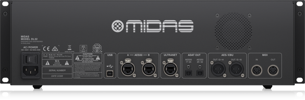 Midas DL32 32 Input, 16 Output Stage Box