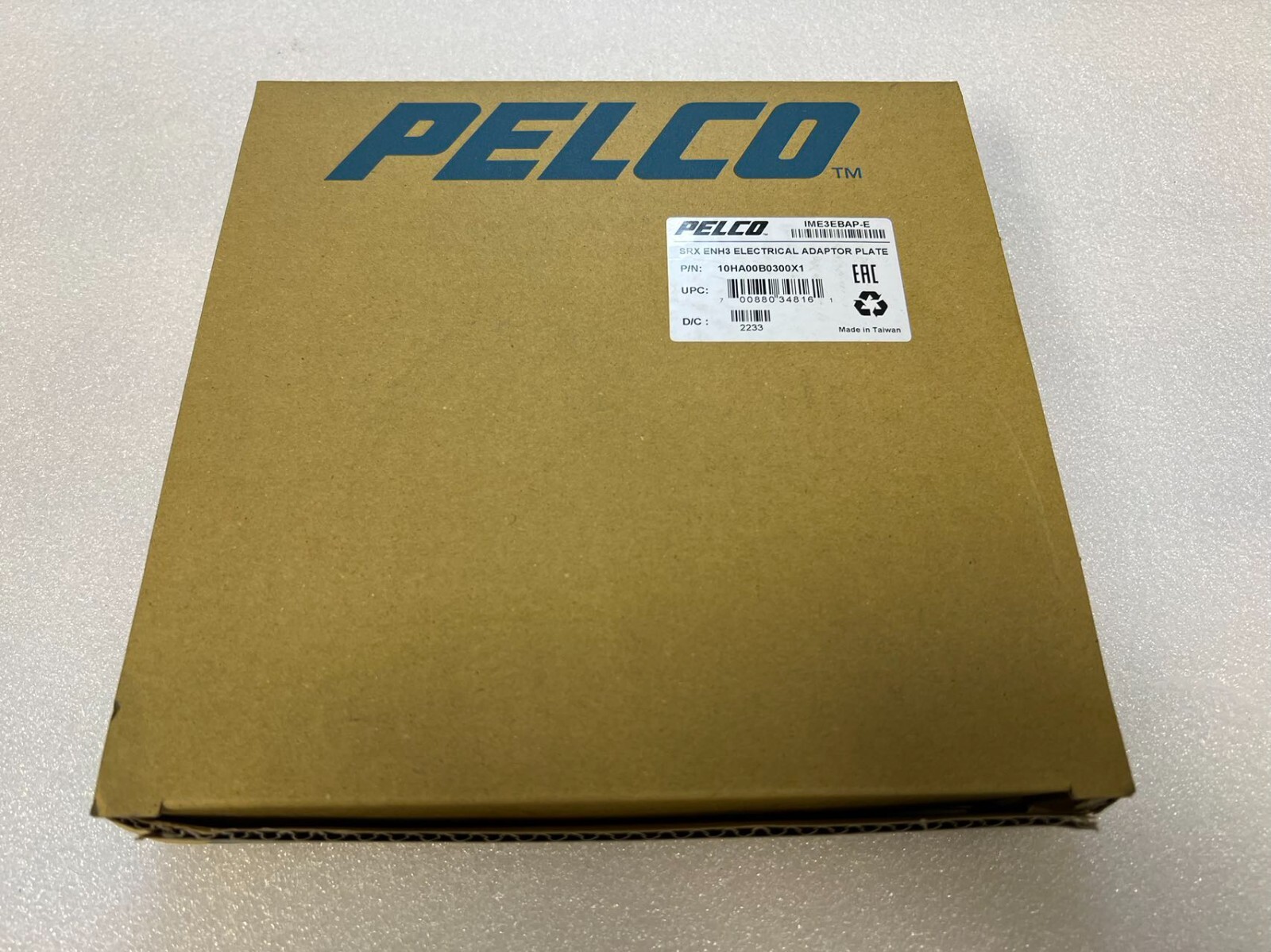 PELCO 10HA00B0300X1 IME3EBAP-E ELECTRICAL ADAPTOR PLATE SATIX ENHANCED 3 SERIES