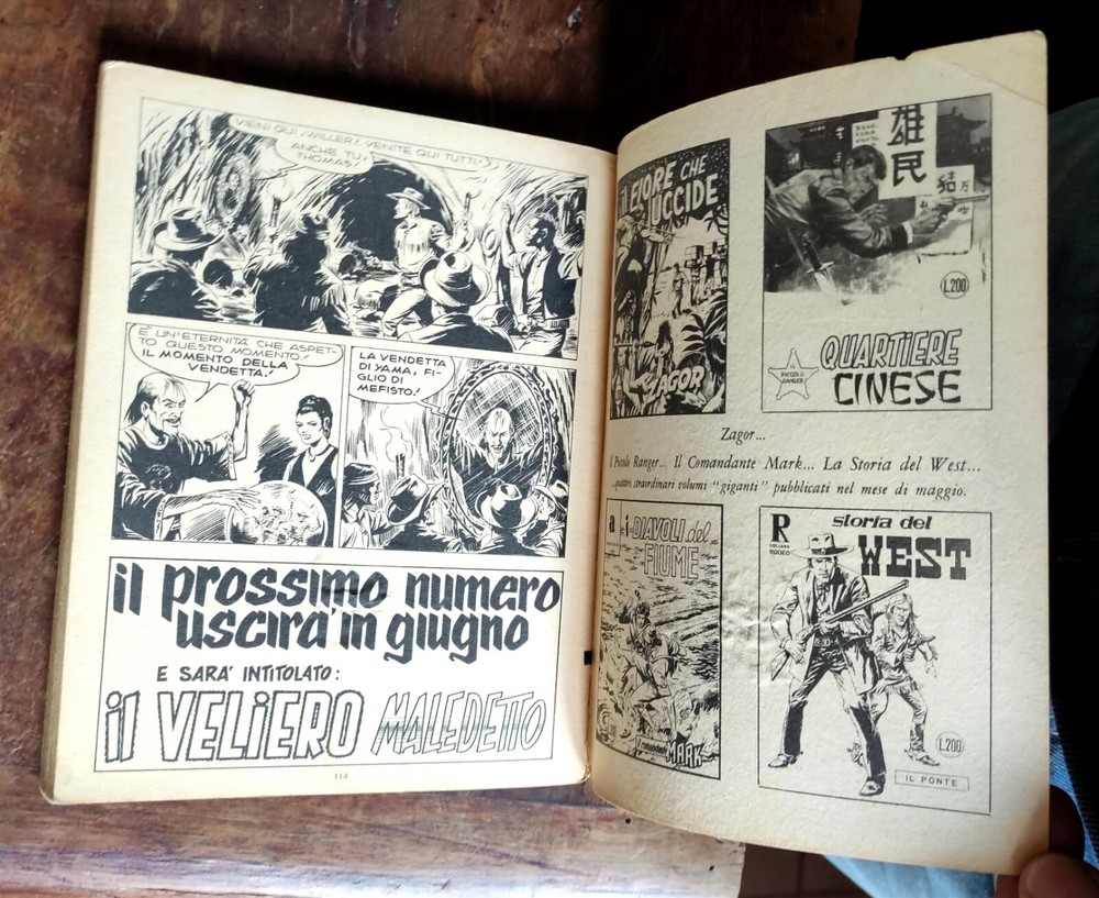 TEX Comic No. 127 BLACK MAGIC 1971 Sergio Bonelli LIVED + Read Description