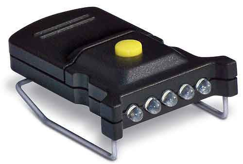 GSM Cyclops Micro LED Hat Clip Light 5 LED White