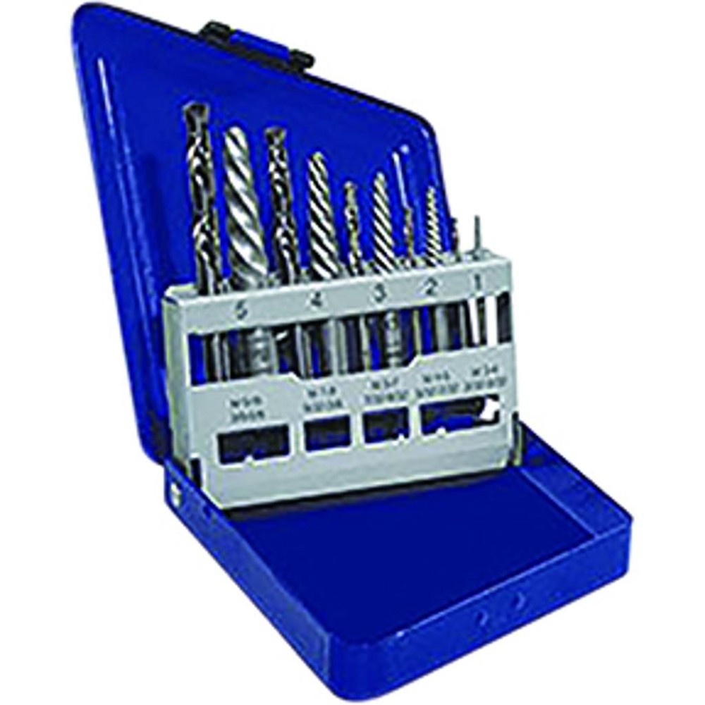 10 Pc. Left-Hand Spiral Extractor & Drill Bit Set AHN-11119 Brand New!