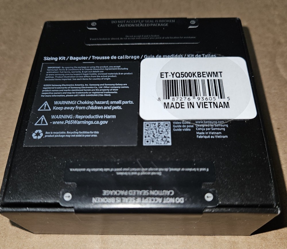 Samsung Galaxy Ring SIZING KIT New In Box