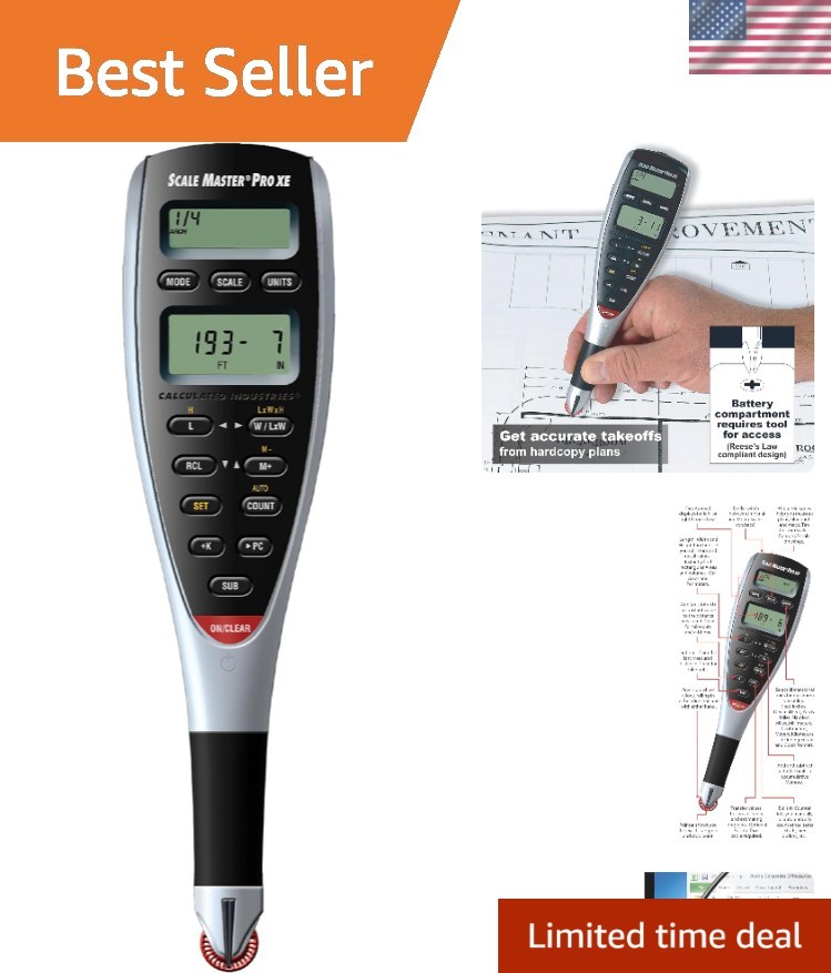 Scale Master Pro XE Advanced Digital Plan Measure for Estimating Plan Takeoff...
