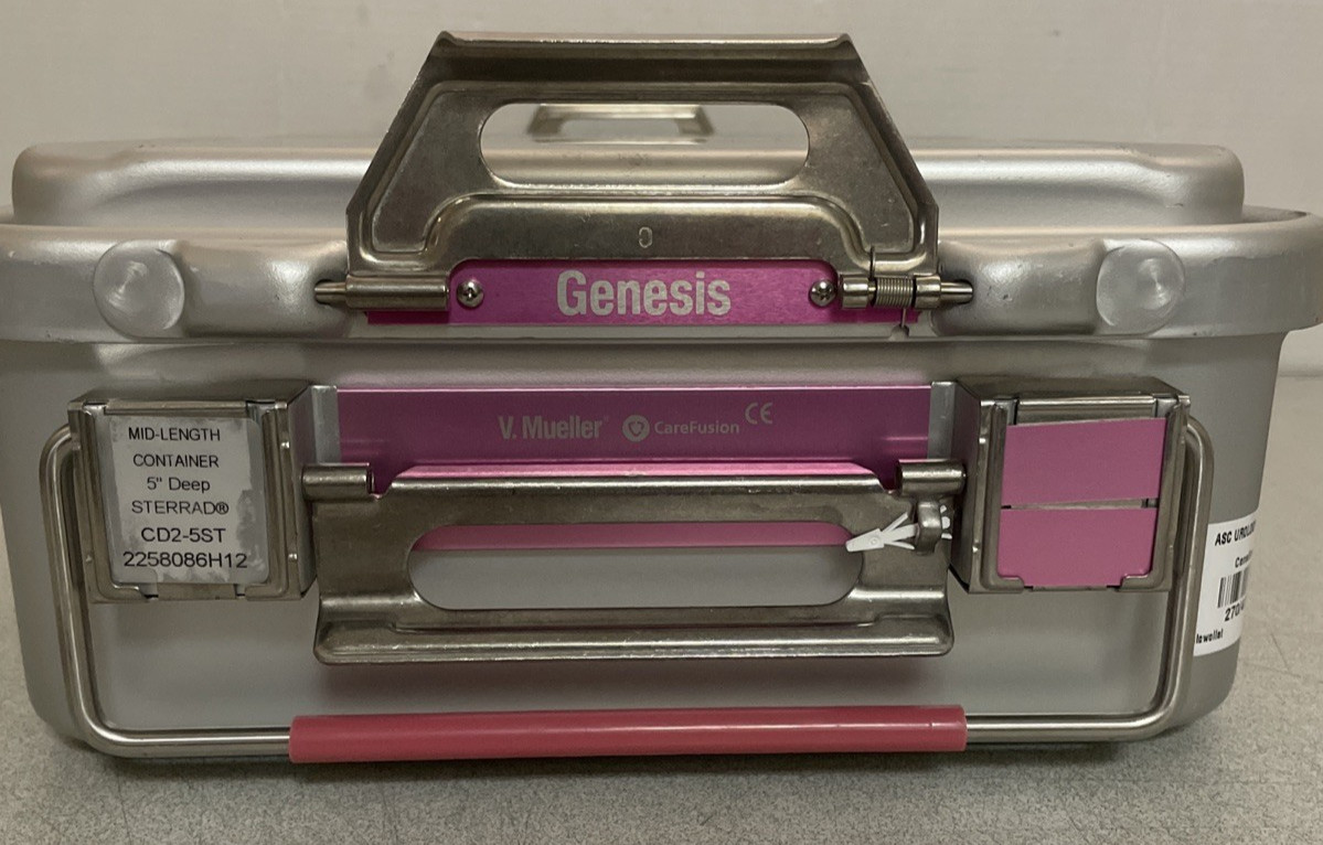 V. Mueller CD2-5ST Genesis 19" x 12" x 5" Mid-Length Container w/ 2 Trays