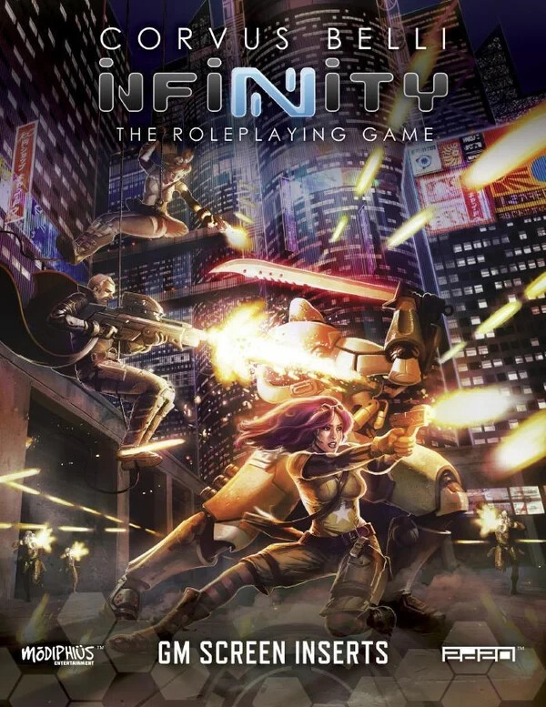 Infinity: GM Screen + Code Infinity Adventure | Infinity 2d20 RPG - Corvus Belli