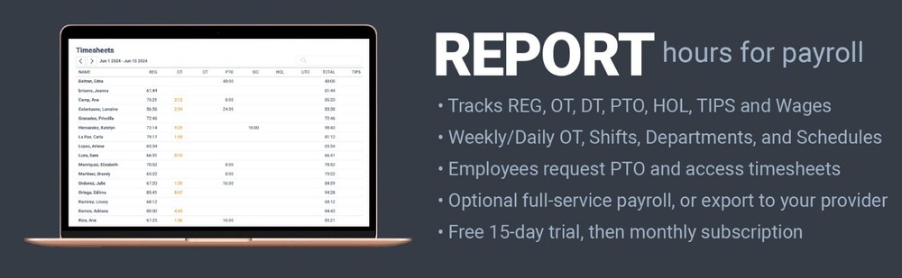 Compumatic Cloud Connected Biometric Face Reader Time Clock Ethernet WiFi