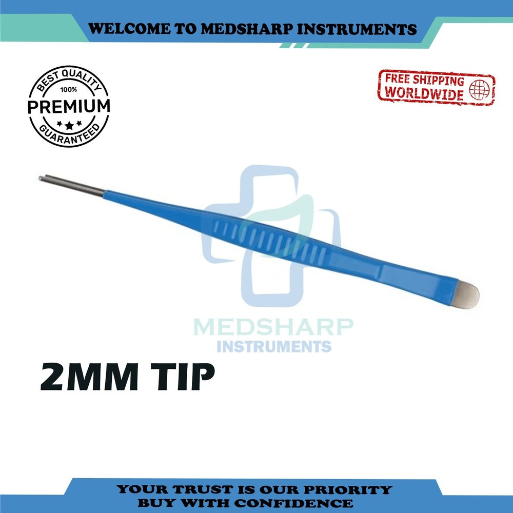 Debakey Tissue Vascular Forceps Insulated 2mm Tip 9"
