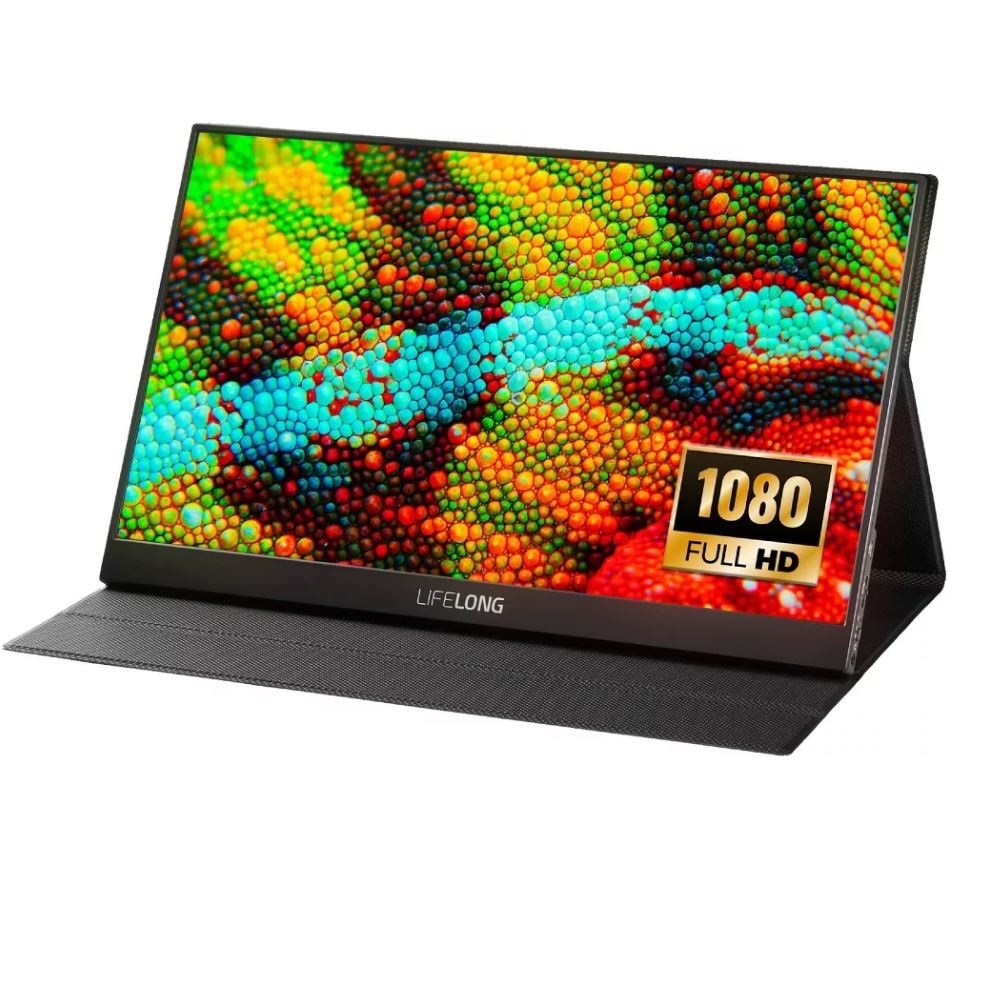 Lifelong 15.6" 1080P Portable Monitor G70-T - IPS, Built-In Speakers, 60Hz, HDMI