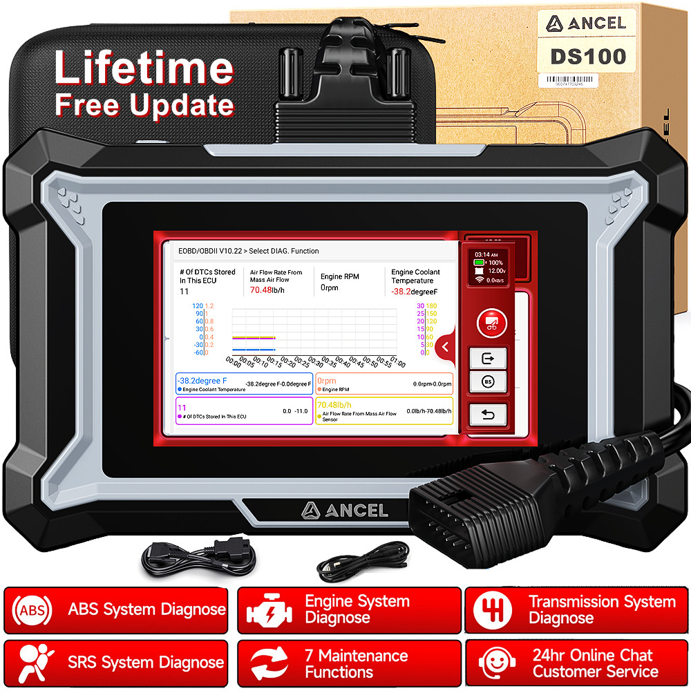 Check Engine Transmission ABS SRS Code Reader OBD2 Scanner Car Diagnostic Tool