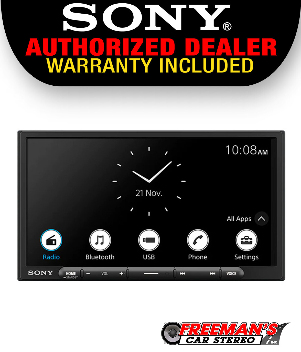 Sony XAV-AX4000 Digital Multimedia Receiver Wireless Apple Carplay, Android Auto