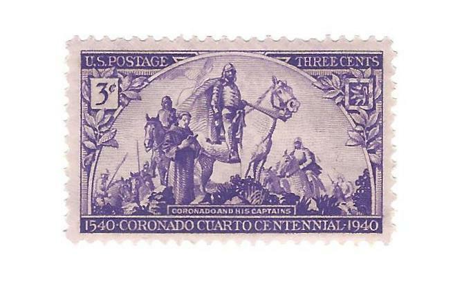 STAMPS US SCOTT 898 "Coronado & His Captains" 1940 MNH 3 CENT
