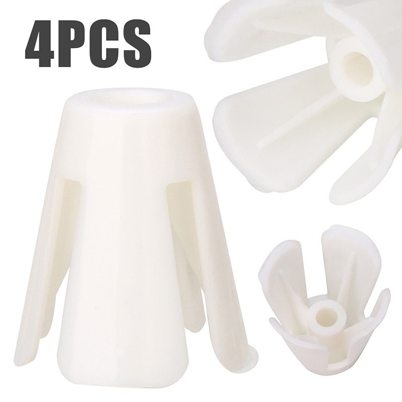4Pc White Plastic Thread Spool Cone Holder Kit For 644D 744D Sewing Overlocker M