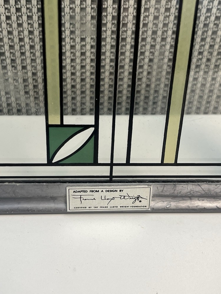Frank Lloyd Wright Foundation Water Lillies Stained Glass Panel - Window Decor