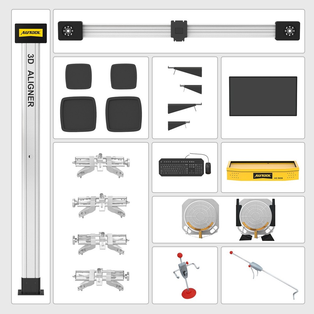 3D Wheel Alignment Machine Remote Control Tire Aligner System Alignment Tool