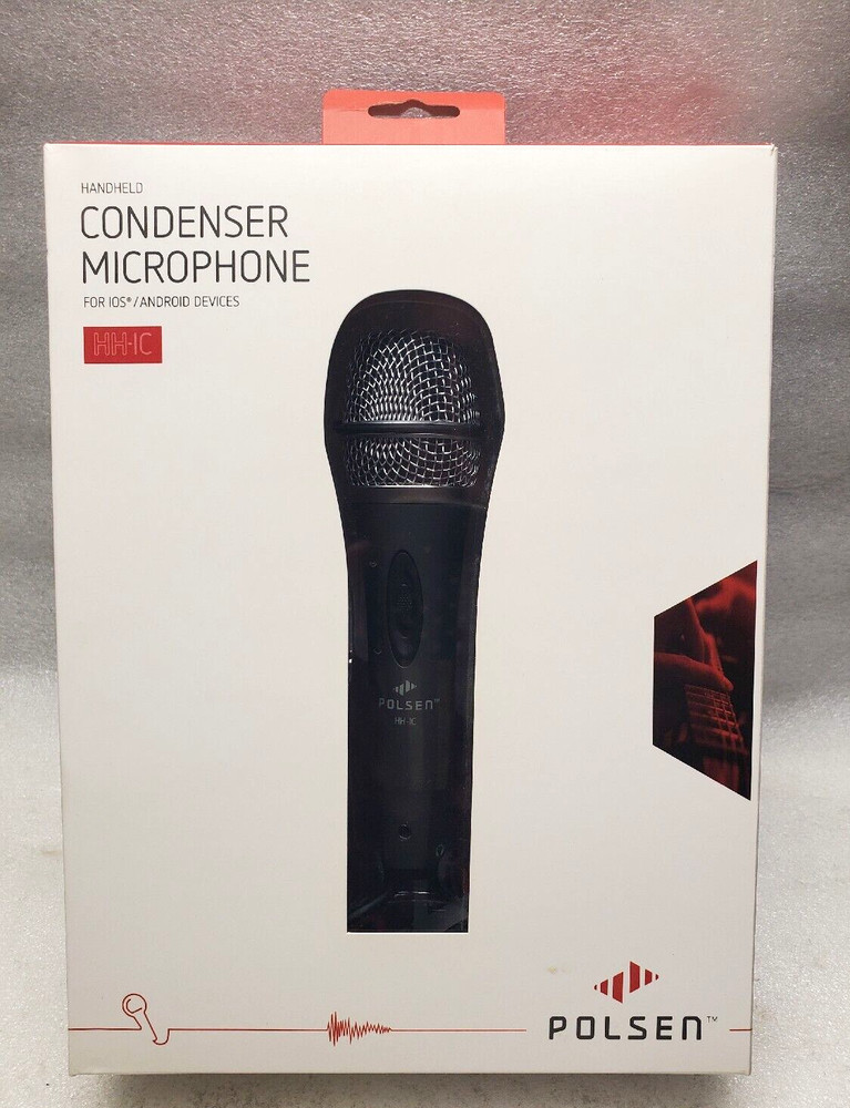 Polsen HH-IC Handheld Condenser Microphone for iOS /Android Devices- Open Box