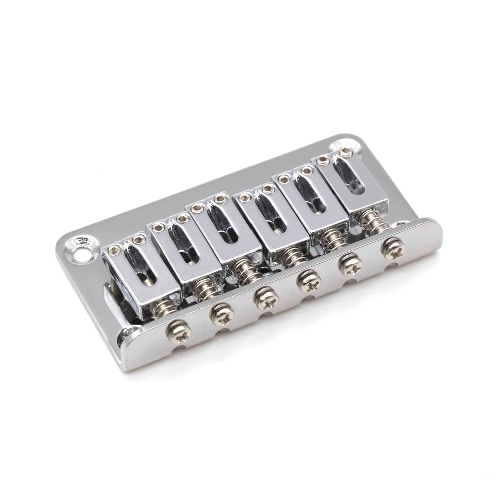 KD By AxLabs Hardtail Bridge - 5-Screw, String-Through-Top Or Bottom - Chrome