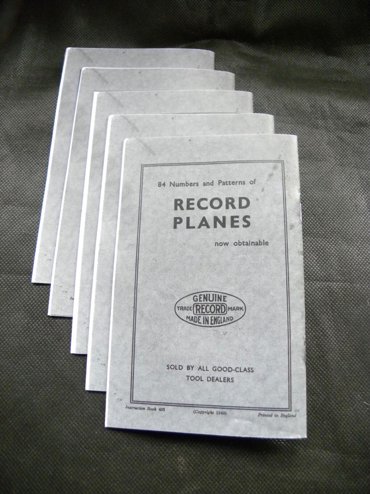 Copy Record No 405 Multi- Planes Instruction Sheet (527)
