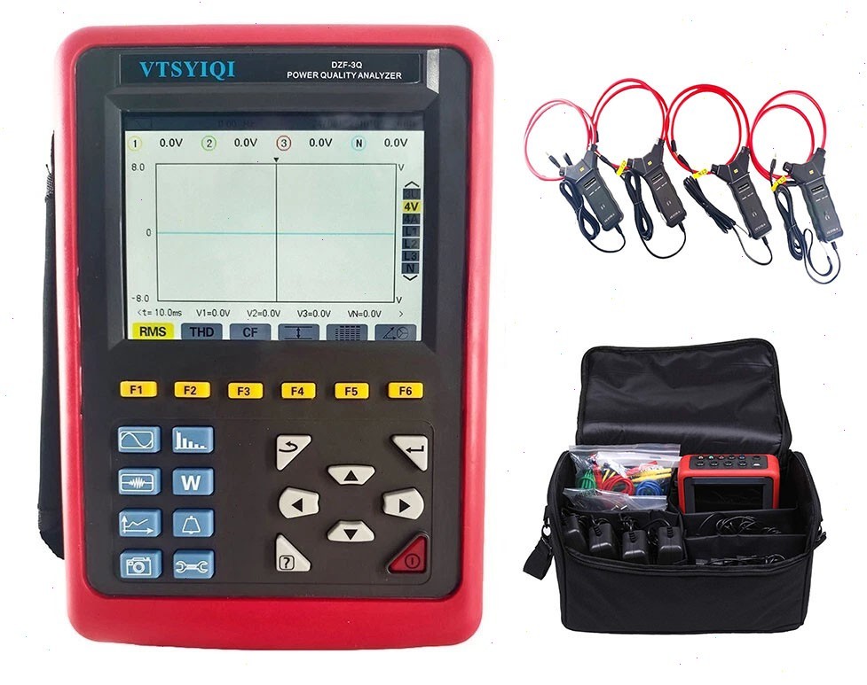Power Quality Analyzer with 10A-6000A Trend Chart Recording and Storing Function
