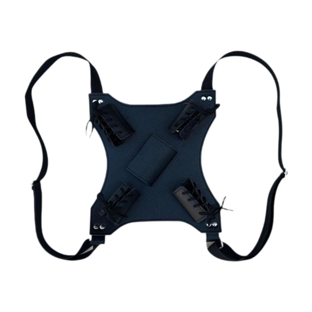 Double Sword Harness Sword PU Leather Back Strap Sword Back