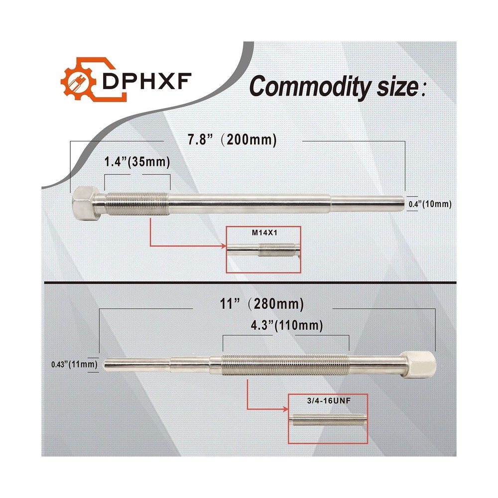 DPHXF Hardened Primary & Secondary Clutch Puller Tool kit. Contains 12 Differ...
