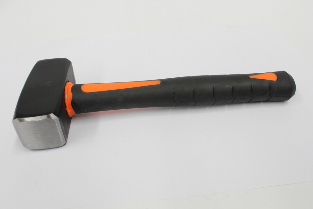 LUMP HAMMER 1250g RECTANGULAR SHAPED HEAD EZY-GRIP RUBBER HANDLE RG7310
