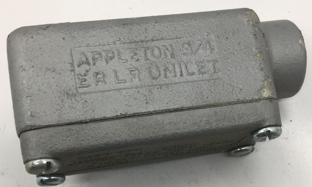 ERLR75 APPLETON EXPLOSIONPROOF DUST-IGNITION 90 DEG 3/4-INCHCH HUB SIDE ACCESS O