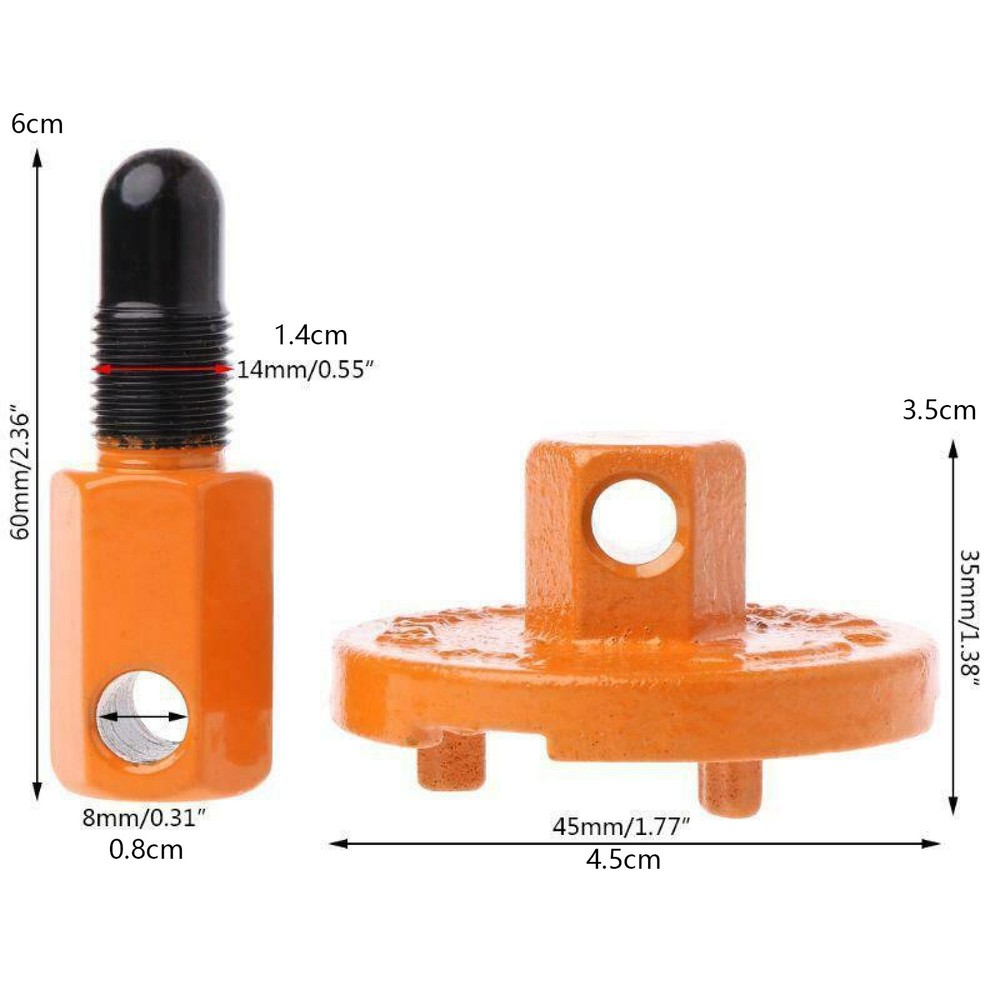 14mm Chainsaw Clutch Flywheel Disassembly Removal Tools Piston For 45/52/58 2 e