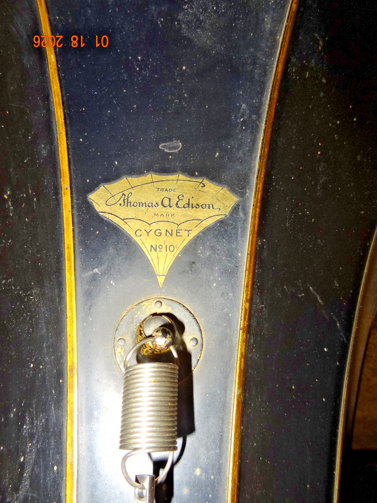 ORIGINAL EDISON #10 CYGNET PHONOGRAPH HORN