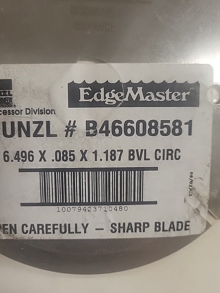 Bunzl EdgeMaster Hyde Circular Processing Blade 8" Dia x 040" Thickness
