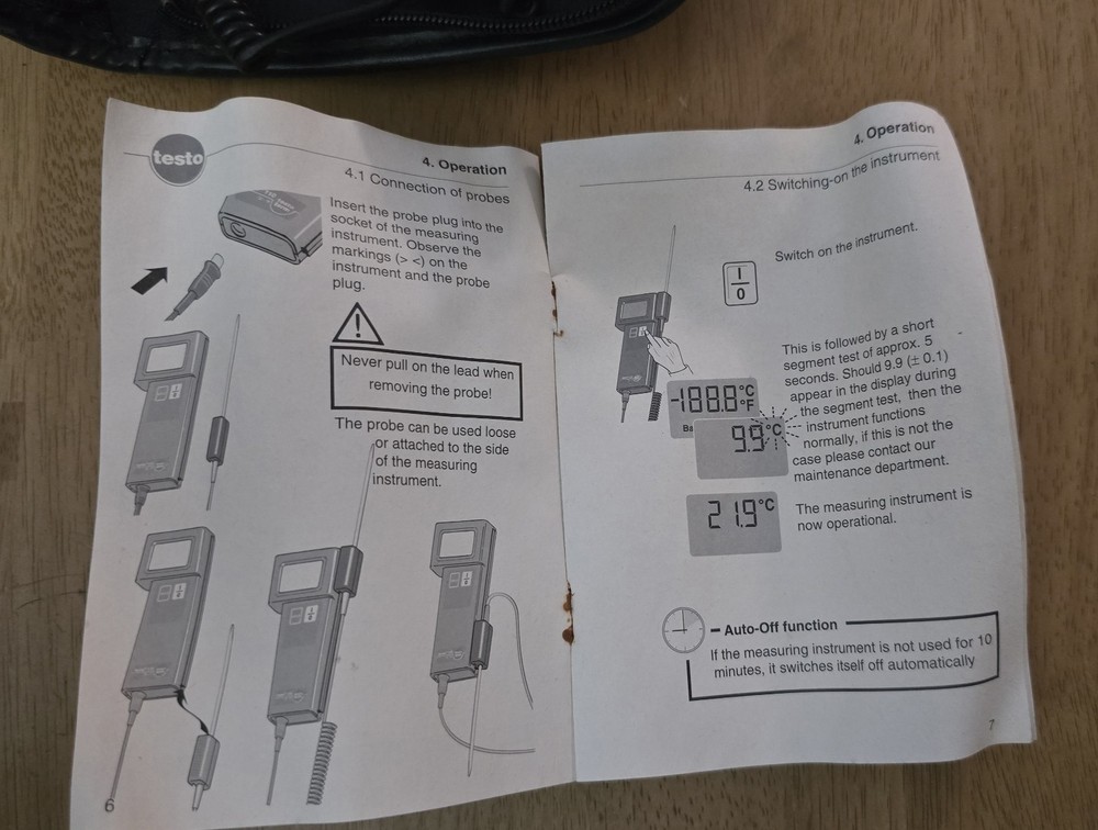 Testo 110 Thermometer With Case