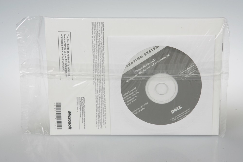 Microsoft Windows XP Professional Dell Reinstallation Grey CD STILL SEALED!