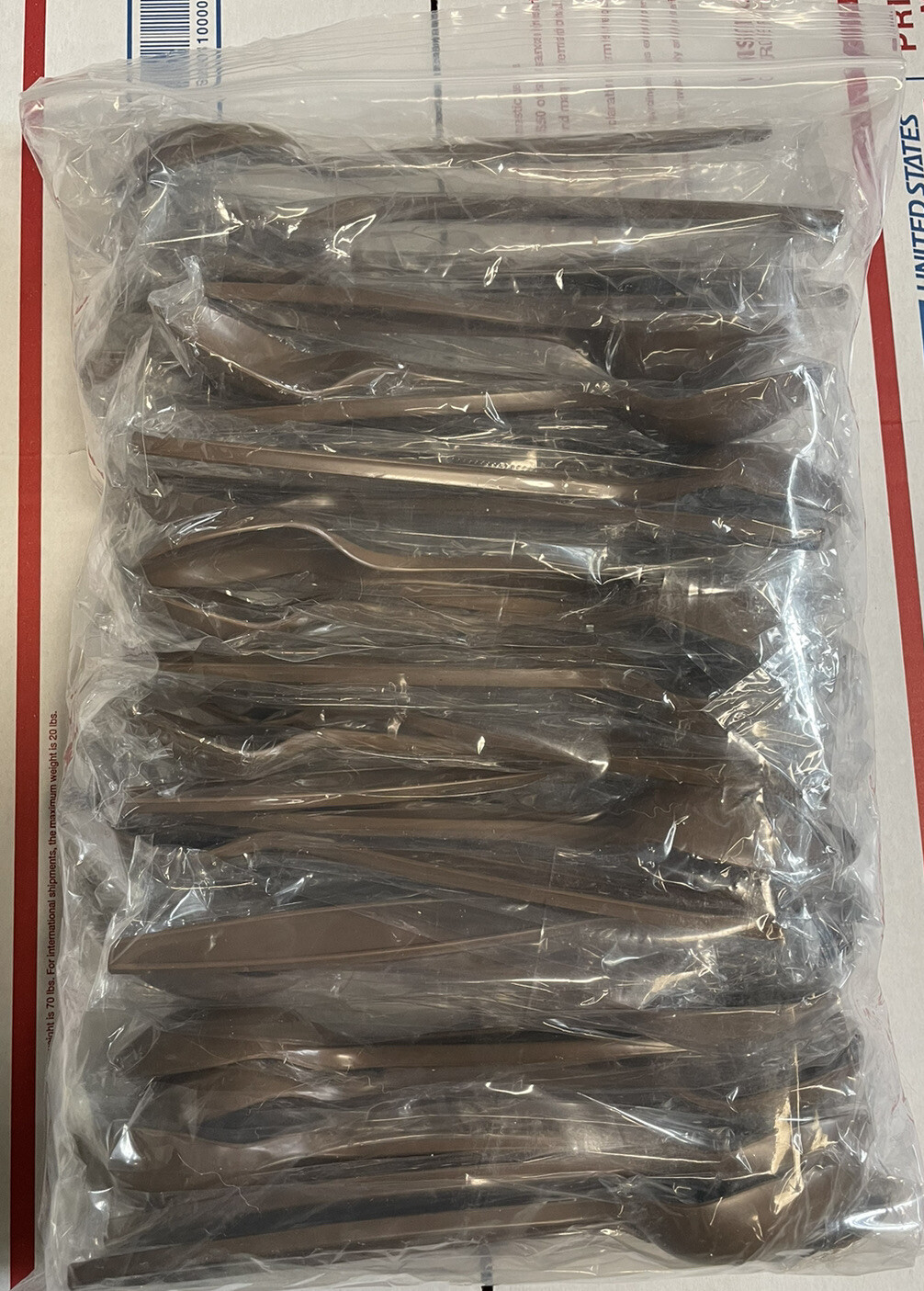 MRE SPOON 20 Pack Plastic Eating Utensil Camping Survival Hiking Prepping Prep