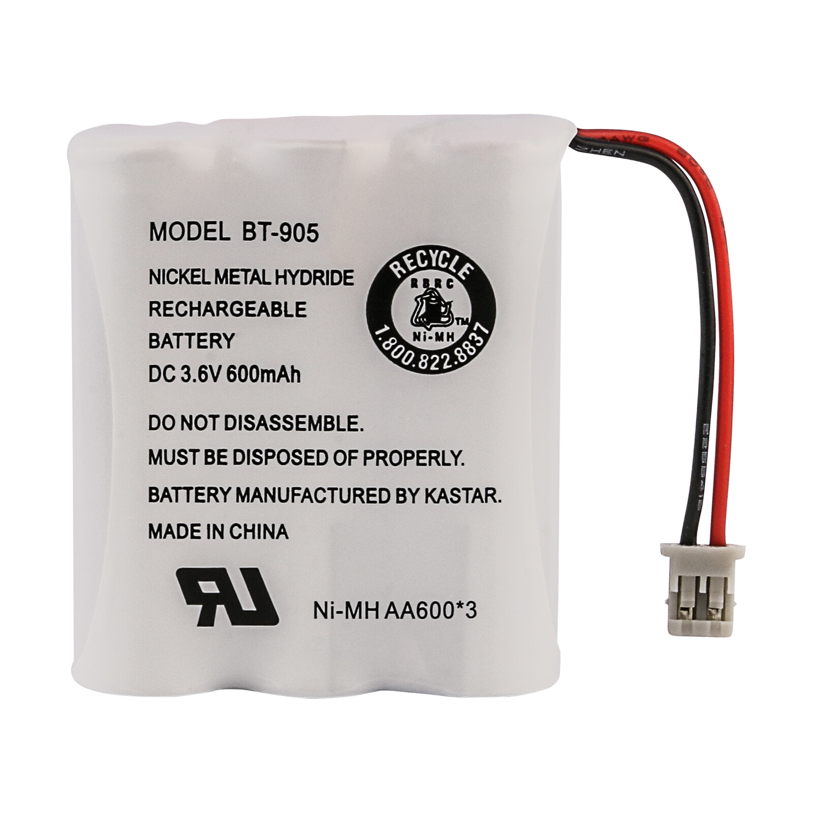 Kastar BT-905 BT905 BT-800 BT800 BT-1006 Rechargeable Battery for Uniden Phone