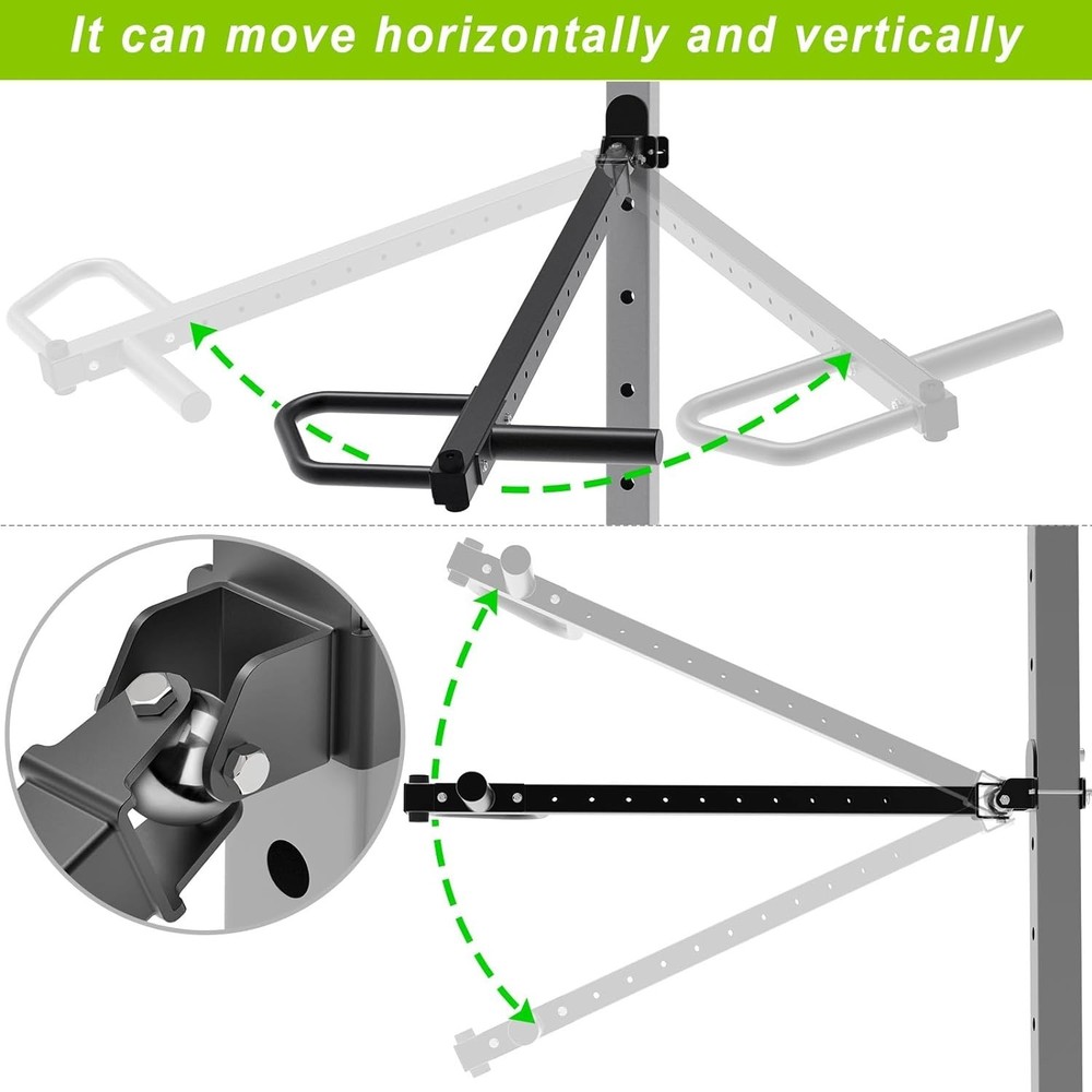 Versatile Adjustable Lever Arms for Power Racks - Perfect for Strength Training