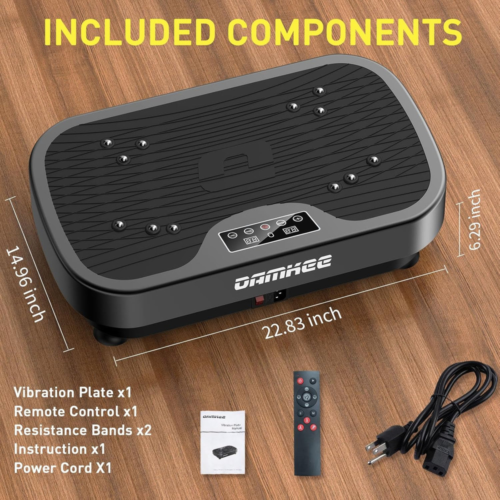 Vibrating Board Exercise Machine, Vibrating Platform for Lymphatic Drainage, 120