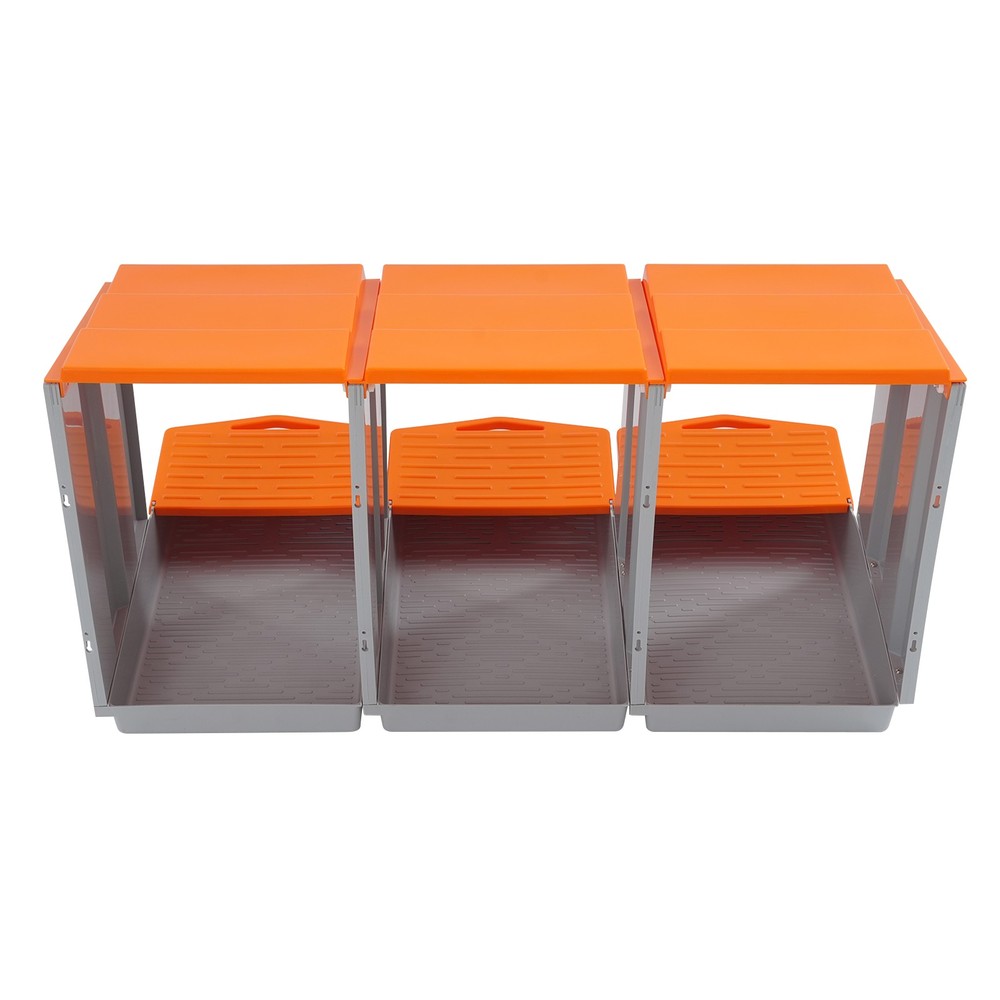 3-Compartment Modern Chicken Nesting Box Chicken Laying Box with Egg Collection