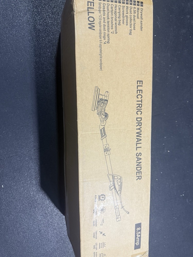 Drywall Sander Tool, 8.5 Amp Popcorn Ceiling Removal Tool with 7 Variable Spe...