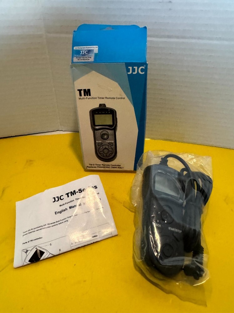 JJC TM-D Multi-Function Timer Remote Control Black for Panasonic Lumix Camera