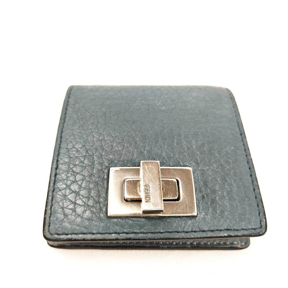 FENDI Peekaboo Coin Case Gray