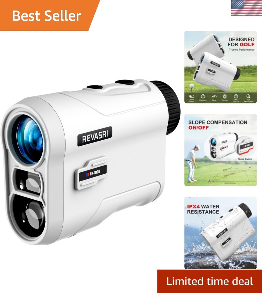 Golf Rangefinder with Slope and Pin Lock Vibration, External Slope Switch for...