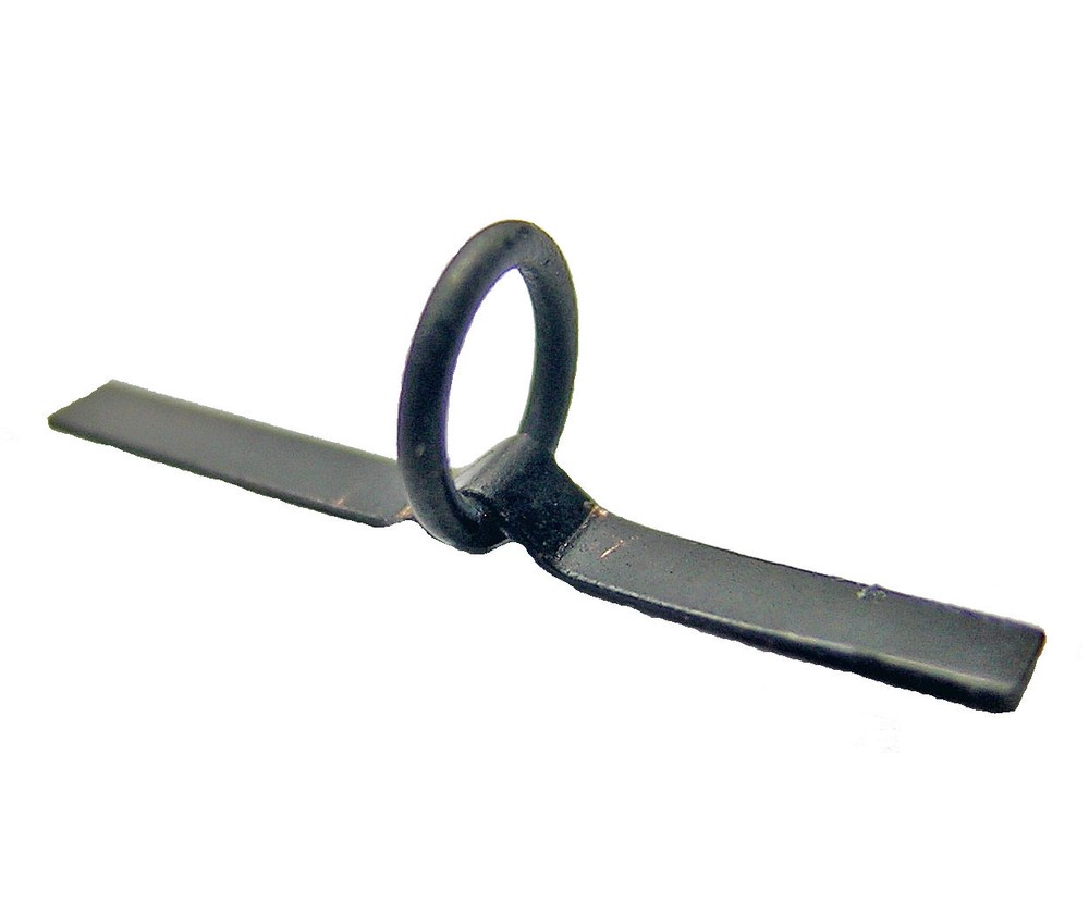 FIVE (5) CLASSIC FOLDING HOOK KEEPER STRAP AND RING STYLE  BLACK