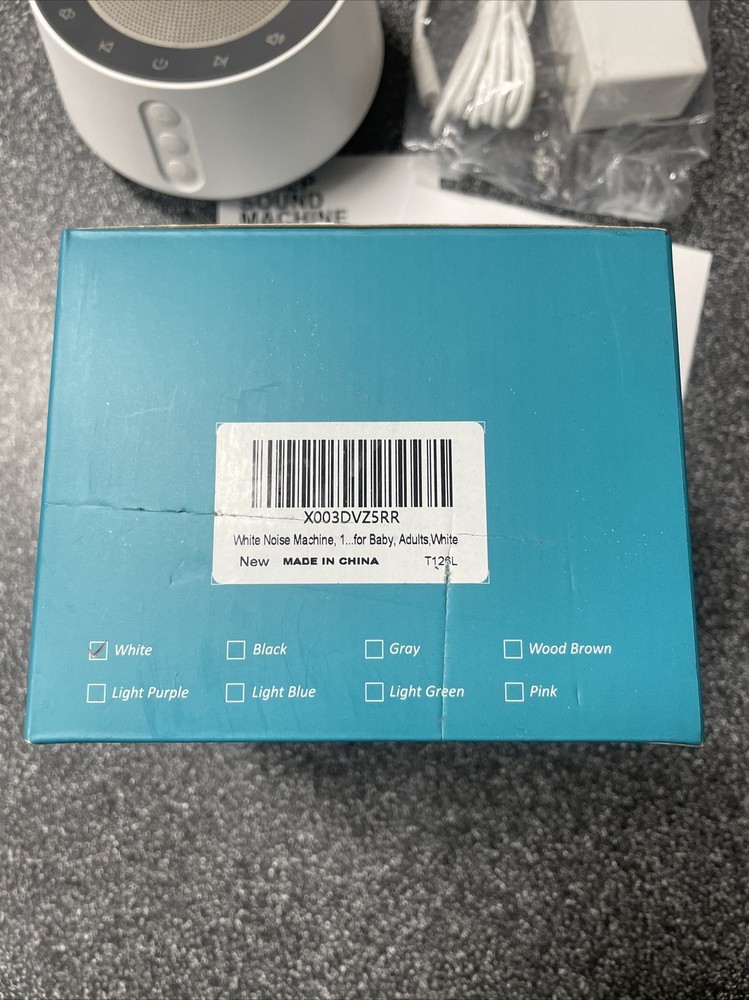 BGOVERSS White Noise Machine White Color