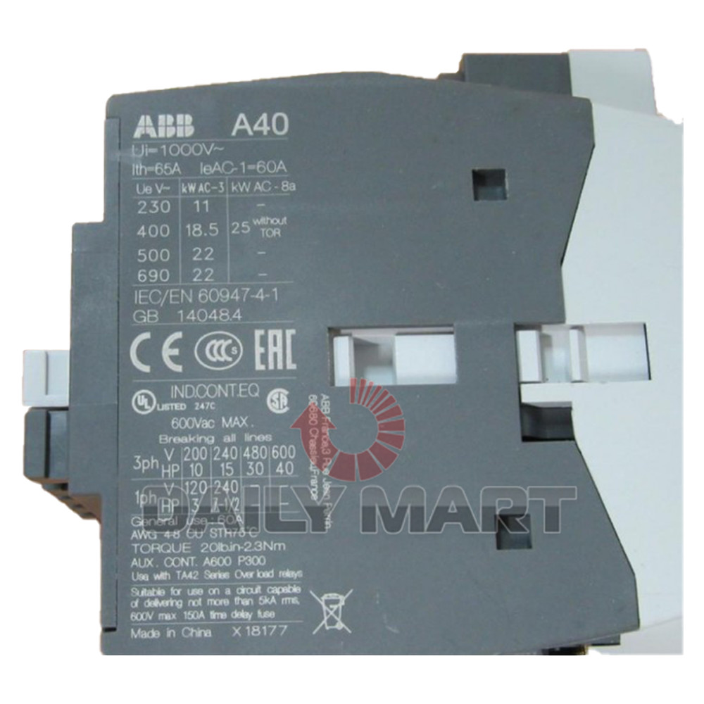 New In Box ABB A40-30-10 Contactor