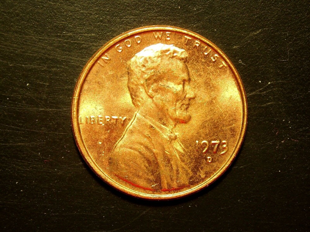 1973-D ONE UNC LINCOLN MEMORIAL CENT #4